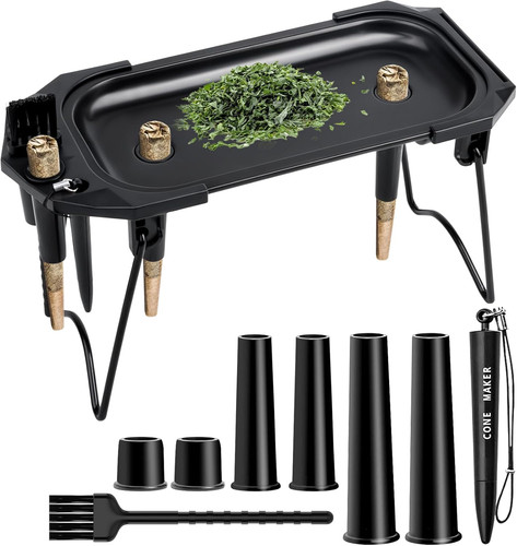 Metal rolling tray with - rolling,
