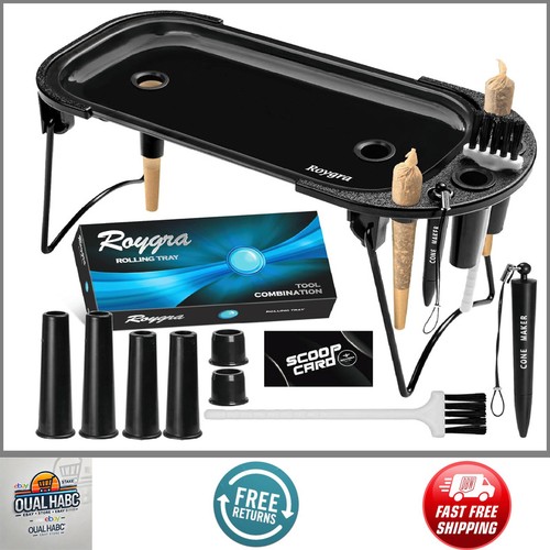 Foldable rolling tray set - tray, w/
